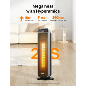 Amorbykl Heating Portable Electric Heater with Remote, Overheating & Tip-Over Protection